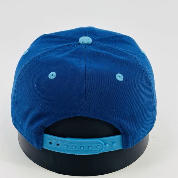 Nike True SnapBack Hat Cap Blue One Size Raised Logo Swoosh Adjustable - Picture 3 of 5